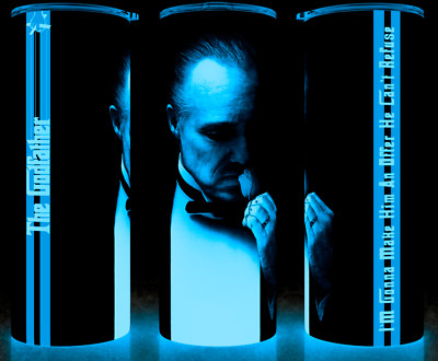 Glow in the Dark Godfather Mafia Make an Offer He Can't Refuse Cup Mug Tumbler