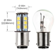 2X Red 1157 BAY15D 18 5050 LED Brake Turn Signal Rear Light Bulb Lamp E004