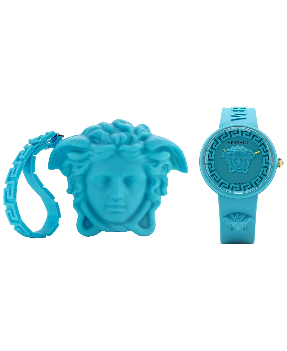 Versace Medusa Watch Pop Blue Strap Fashion wristlet pouch  display picture 1