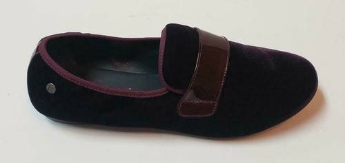 NIB Beautiful Designer MANUELA DE JUAN Burgundy Velvet Shoes Size 34 SPAIN - Picture 4 of 12