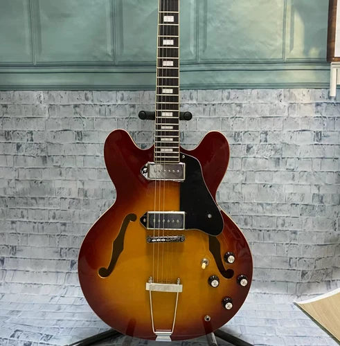 Customized 335 Electric Guitar Semi Hollow P90 Pick up Maple Body US Warehouse
