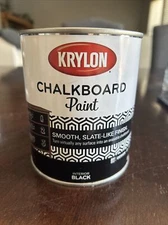 Krylon Interior Chalkboard Paint Smooth Slate Like Finish Black 1qt Diy Erasable
