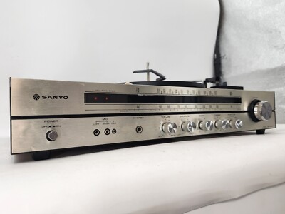 Sanyo GXT 4503 Turntable Cassette Tape Recorder -Needs Belts- AS