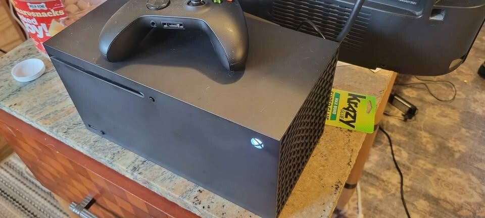 Xbox series X console with 4TB Seagate Hard drive-image
