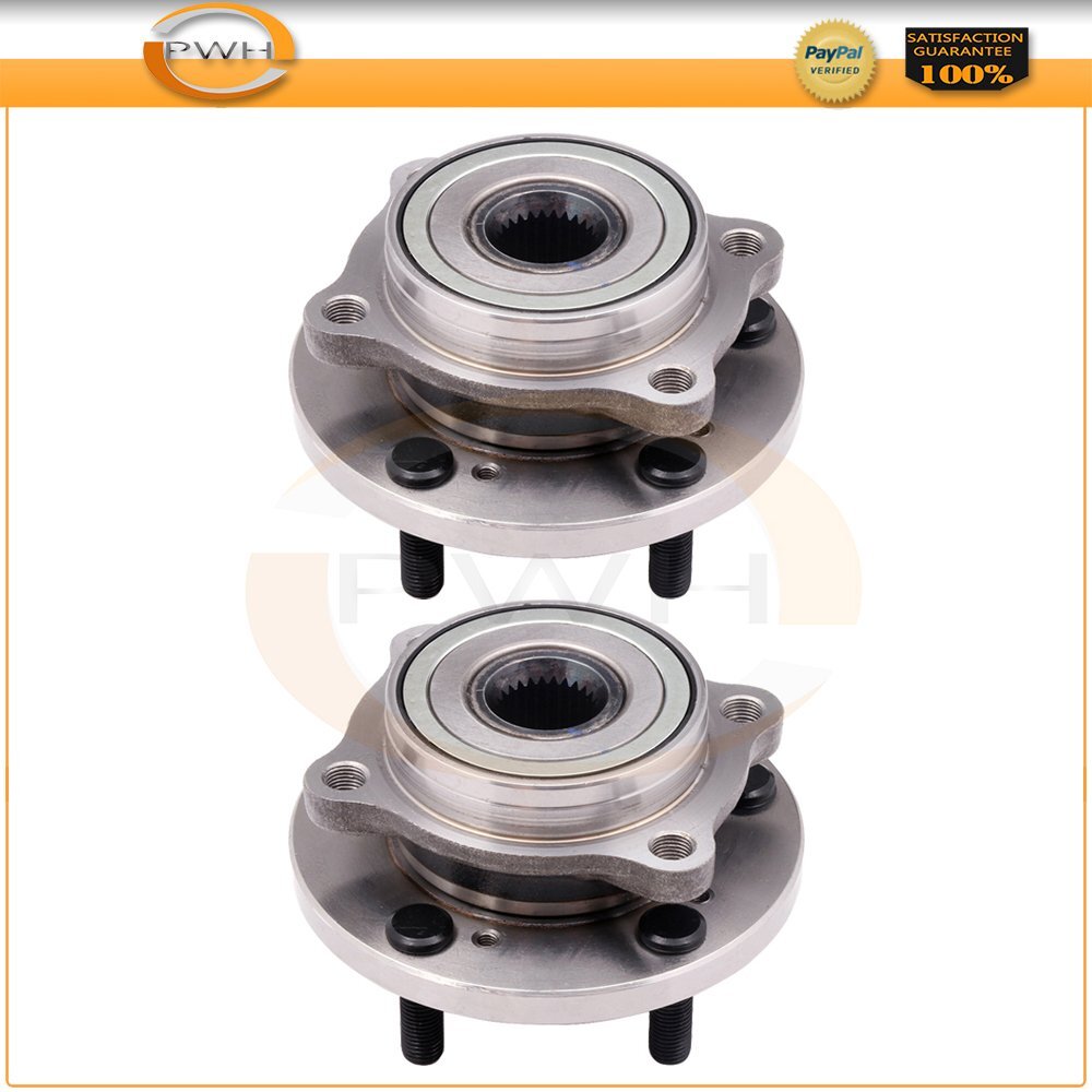 Pair Front Wheel Hub Bearings Assembly 5 Lugs Fits Mitsubishi Eclipse ...