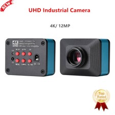 4K UHD 12MP Industrial Camera Microscope Video Camera C Mount 3840x2160 60FPS