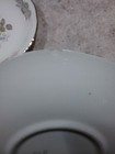 8 VINTAGE HOMER LAUGHLIN 6"  SAUCERS PINK ROSE DESIGN — photo 5