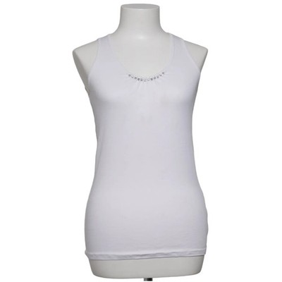 Brunello Cucinelli, Tank­top, Größe: L, Weiß, Baumwolle/Elasthan, Einfarbig #bAp