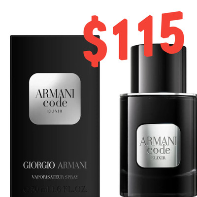 Armani Code Elixir Parfum NEW 2025 Spray 50 ml/1.7 OZ SHIP FROM FRANCE