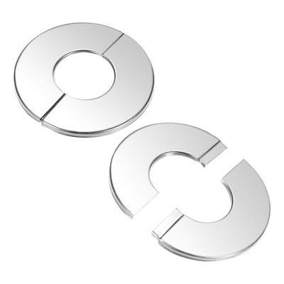 2er Pack Wandflansch geschlitzt für 25mm Rohrdurchmesser 304 Edelstahl