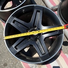 20" AMG G63 STYLE SATIN BLACK WHEELS RIMS FITS MERCEDES BENZ G WAGON G CLASS (4)