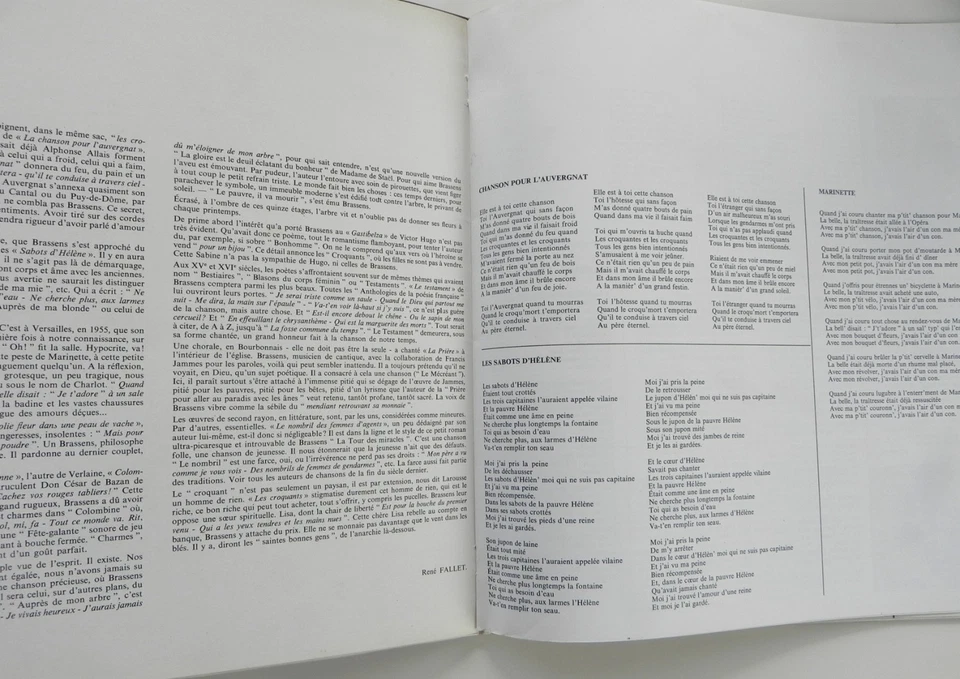 GEORGES BRASSENS   " CHANSON POUR L'AUVERGNAT "  ( LP  TBE ) - Photo 2/3