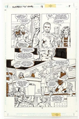 Paul Pelletier   Superboy and the Ravers #13 Page 9 Original Art (1997)