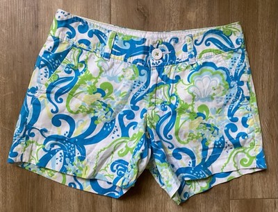 Lilly Pulitzer Floral Callaghan Shorts Size 00  28 