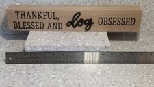 Wooden Sign Decor Blessed And Dog Obsessed