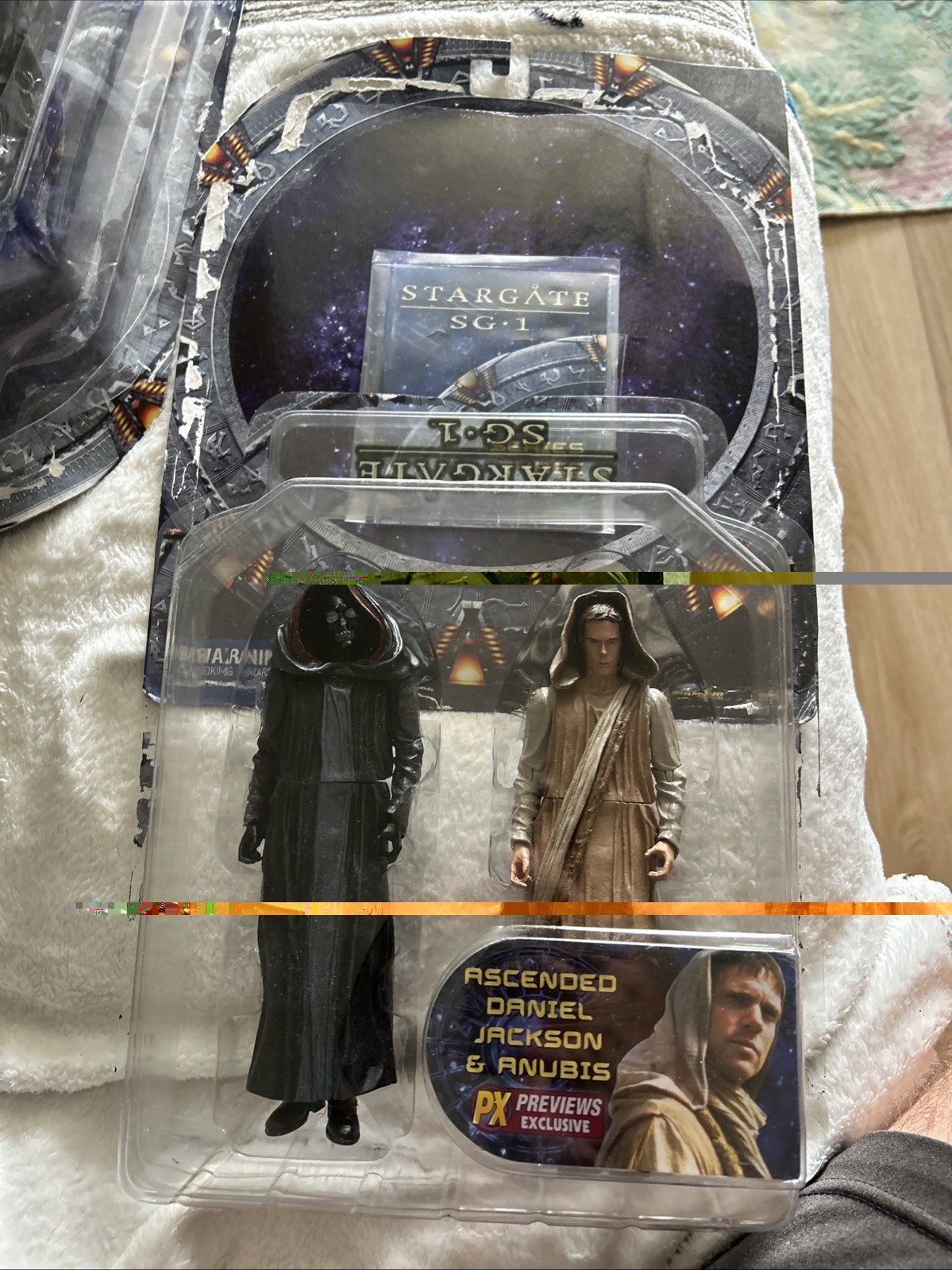 STARGATE SG-1 ASCENDED DANIEL JACKSON & ANUBIS ACTION FIGURE SEE PICTURES 