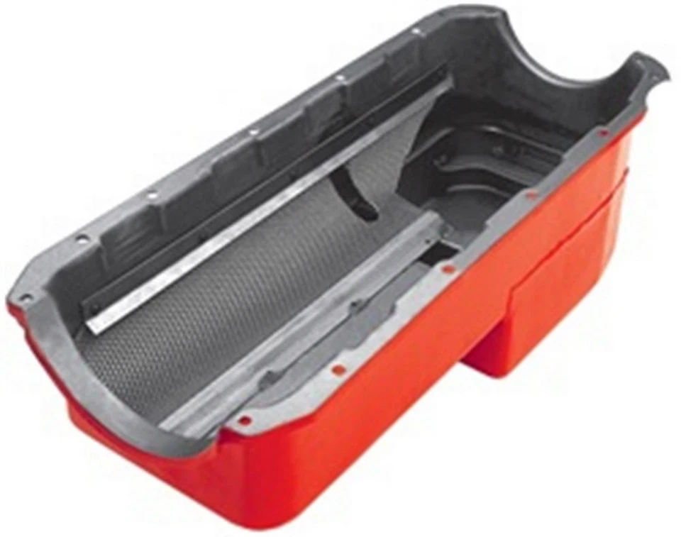 Trans-Dapt 1488, Kit Red Steel 8Qt Bbc Drag Race Oil Pan Performance Racing Part - Image 3 of 4