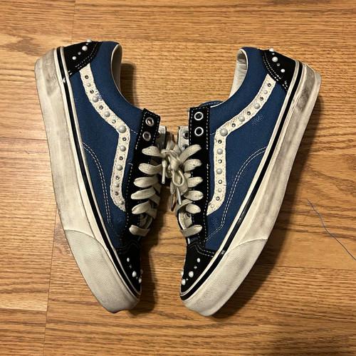 VANS LX Old Skool 36 Skate Shoes Blue Low Top Men’s US 9 Medium (D, M)