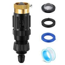 Drip Irrigation Faucet Adapter 25 PSI, 1/4" Tubing Quick Connect to 3/4" Gard...