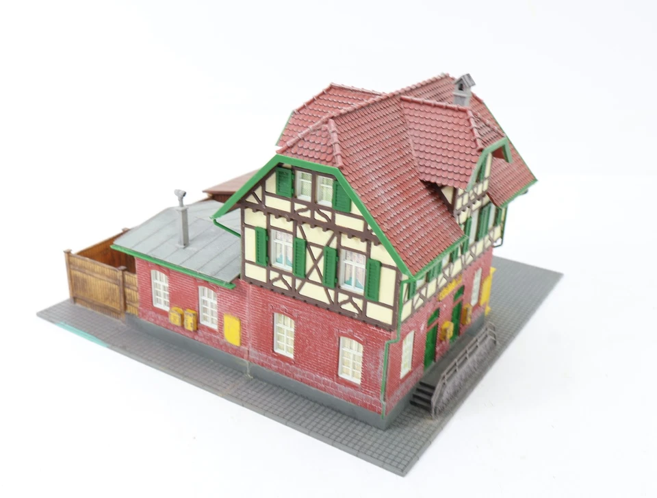 Pola H0 146 Gebäude Postamt Postfiliale mit Hinterhof - Bild 2 von 3