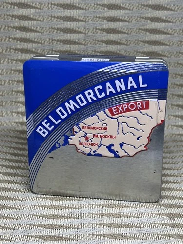 BELOMORCANAL. Беломорканал Russ Collectible Modern Tin Cigar Box export