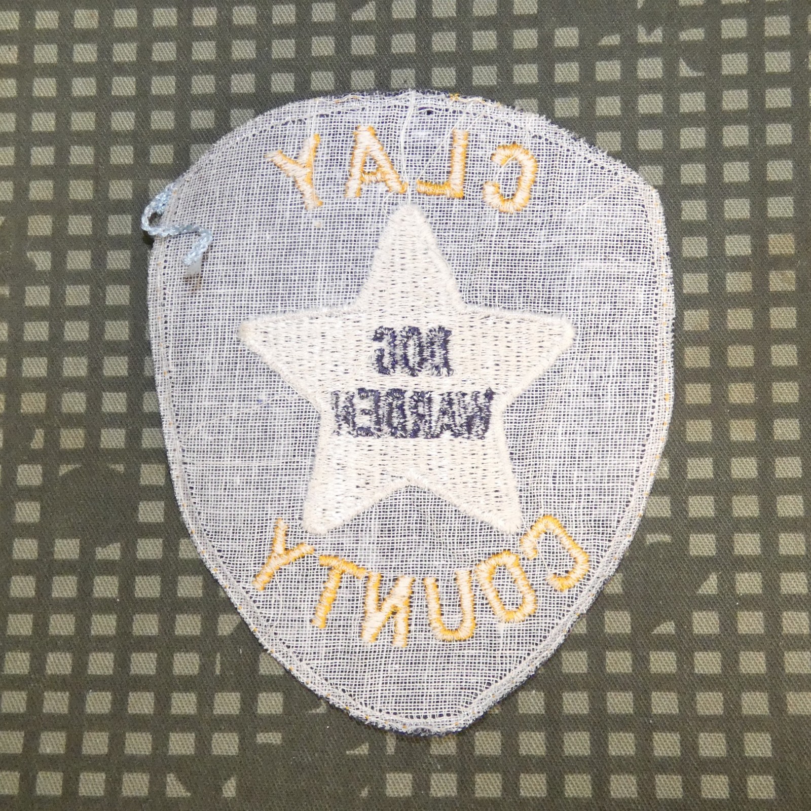 Vintage Clay County Dog Warden (AL) Embroidered Patch (Alabama)