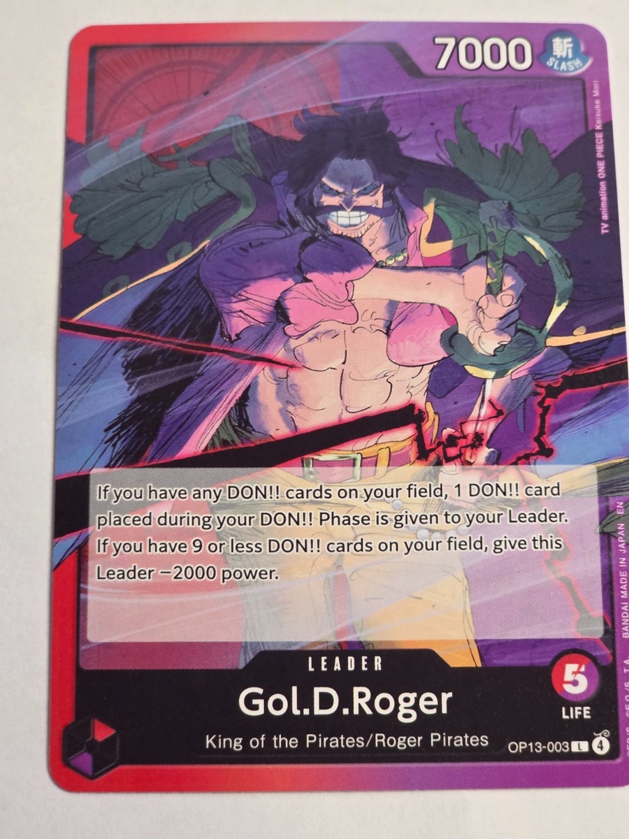 Gol.D.Roger Leader -OP13 - Carrying His Will - One Piece | eBay