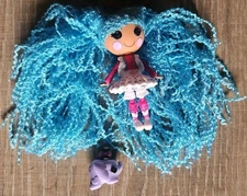 LALALOOPSY MINI DOLL MITTENS FLUFF N STUFF LOOPY BLUE HAIR WITH ELEPHANT PET! L7