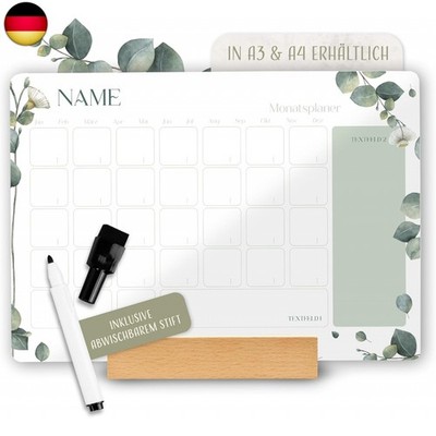 Amari   Personalisierter Acrylglas - Wochenplaner Monatsplaner - Familien
