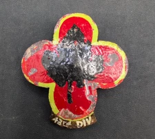 WWII/2 US Army RARE 43rd Infantry Division COCONUT DI/DUI crest pin pin-back