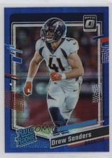 2023 Panini Donruss Optic Rated Rookie Blue Hyper Prizm Drew Sanders #230 0a6