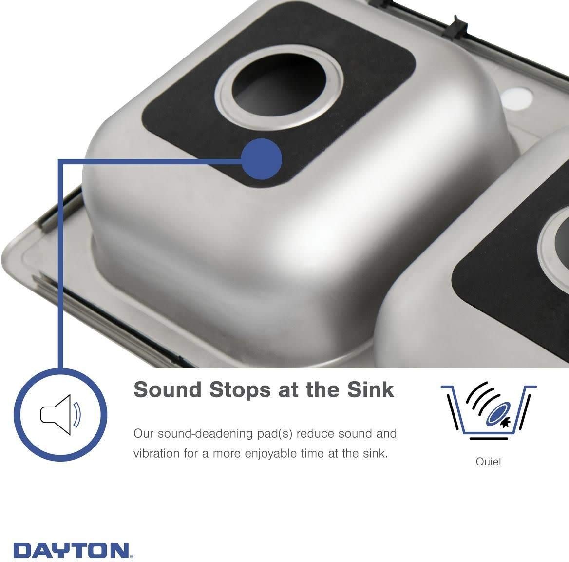 Elkay D23319 Dayton 33" Drop In Double Basin Stainless Steel Kitchen Sink