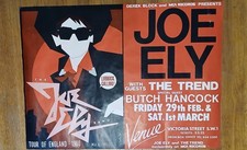 Rare Joe Ely Tour of England 1980 poster by Guy Juke, Huge!  Lubbock Calling
