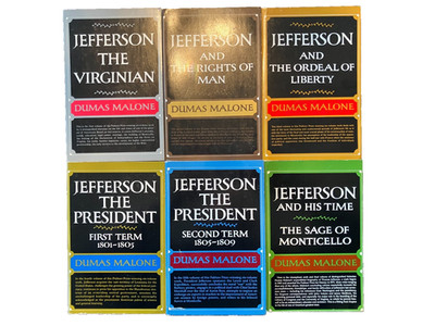 Dumas Malone Thomas Jefferson  And His Time Complete 6 Volume Set PB