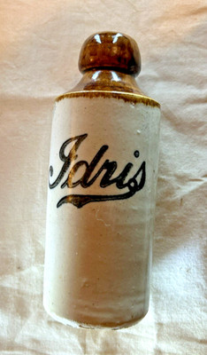IDRIS STEINGUT INGWER BIERFLASCHE, SCHOKOLADENFARBE TOP