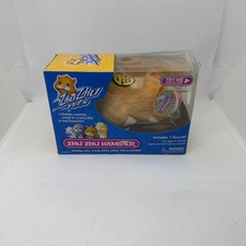 Zhu Zhu Pets Hamster Orange and White Nugget NIB 86657 Sealed Box Imperfections