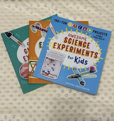 Awesome STEAM Activities for Kids Science Engineering Chemistry 3 Paperbacks