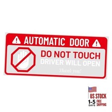 10pcs Automatic Door Car Sticker, 10x4cm/3.94x1.57in Self-Adhesive Automatic