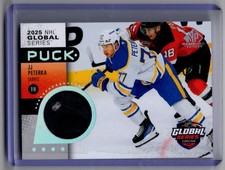 2025-26 SP Game Used Global Series Puck JJ Peterka Buffalo Sabres #GSP-JP
