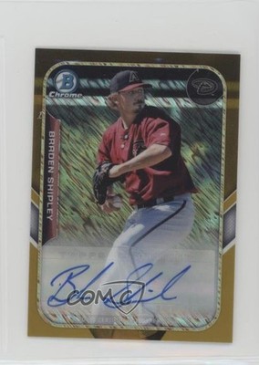 2015 Bowman Gold 14/50 Braden Shipley #FFM-BS Auto 0c2