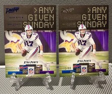 (2) 2021 Prestige JOSH ALLEN #/99 /249 Any Given Sunday Parallels🔥Buffalo Bills