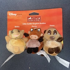 Disney's STORE EXCLUSIVE The Lion King Plush/Beanbag Timon,SIMBA+Pumba, NIP