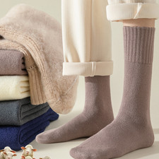 6Pairs Men Merino Wool Crew Socks Heavy Thick Warm Thermal Boot Fuzzy Work 7-11