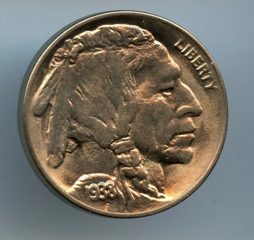 1938 D/D 5c Buffalo Nickel  Uncirculated Nice  * No Reserve *