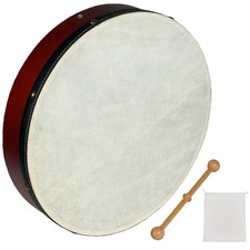 HighLight 12" 14" Bodhran Drum Handcrafted Goatskin Wood Irish Drums Instrument