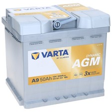 Varta A9 50Ah 540A AGM Start Stop Starterbatterie Autobatterie  540A 550 901 054