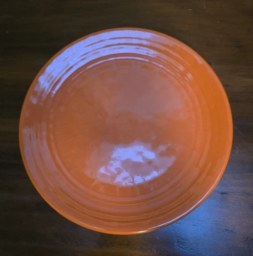Vintage 1920s Bauer Los Angeles (1910-1962) - 9.5" Plate - Orange-Red
