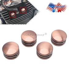4PC Motorcycle Head Bolt / Nut Covers Kit for Harley-Davidson Twin Cam Sportster