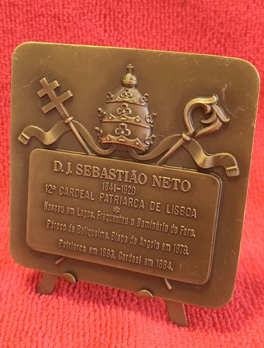 Beautiful Rare Broze Medal , D.J. Sebastião Neto... - Picture 2 of 3
