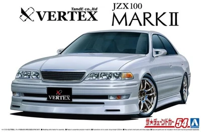 Aoshima 06350 1/24 Scale Model Car Kit Vertex Toyota JZX100 Mark II Tourer V '98 - Image 1 of 4
